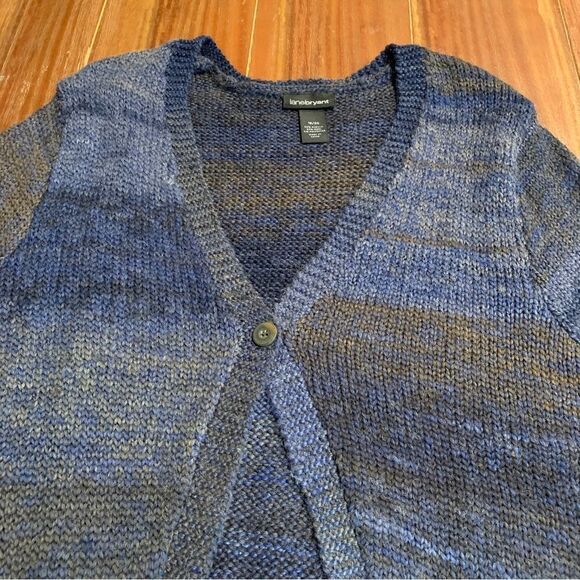 Lane Bryant Women’s Plus Multicolored Wool Blend Sweater Cardigan 18/20 - Picture 3 of 6